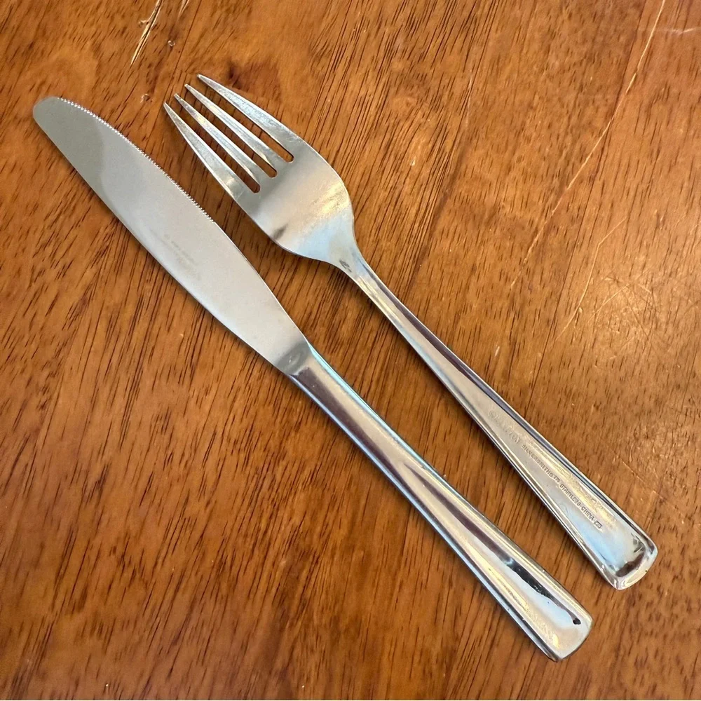 Hampton Silversmiths Stainless 235 Flatware Replacement Pcs 1 Knife 1 Salad Fork